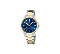 Festina Montre Femmes Acier Inoxydable Argent Or Solaire Energy Uf20655/4