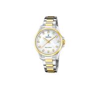 Festina Montre Femme Solar Energy F20655/1 – Acier inox 316L bicolore, Quartz, Verre minéral, 5 ATM