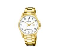 Festina Montre homme analogique F20044/1 Classic Steel – Acier 316L doré, Quartz, Saphir, 10 ATM