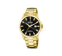 Festina Montre Homme F20044/6 Swiss Made Analogique Quartz Acier 316L doré Verre saphir 41 mm