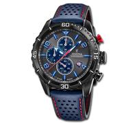 Festina Sport Montre Hommes F20519/3 Cuir Bracelet Chronographe Bleu UF20519/3