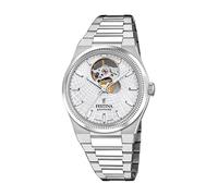 Festina Swiss Made Montre Automatique Femme Acier Inoxydable 316L Argenté - Verre Saphir Haute Résistance - Étanche 10 ATM F20054/1 Automatic