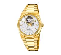 Festina Swiss Made Montre Automatique Femme Acier Inoxydable 316L Doré - Montres Femme - Verre Saphir Haute Résistance - Étanche 10 ATM F20064/1 Automatic