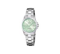 Festina Swiss Made Montre Femme Analogique Acier Inoxydable 316L Argenté - Mouvement Quartz - Verre Saphir Résistant - Étanche 10 ATM - Calendrier F20049/2 Classic Steel