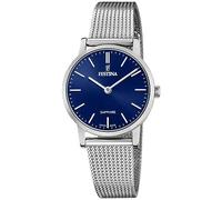 Festina Montre pour Femme F20015/2 Swiss Made Boîtier en Acier Inoxydable Gris Bracelet en Acier Inoxydable Gris