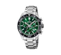 Festina Swiss Made Montre Homme Analogique Acier 316L Argenté - Quartz Chronographe Date - Verre Saphir Résistant - Étanche 10 ATM - F20042/3 Chrono