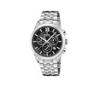 Festina Swiss Made Montre Homme Analogique Acier 316L Argenté - Quartz Chronographe Date - Verre Saphir Résistant - Étanche 10 ATM - F20040/4 Chrono