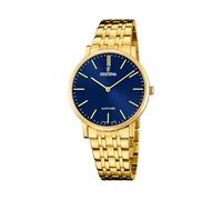 Festina Swiss Made Montre Homme Analogique Acier 316L Doré - Quartz - Verre Saphir Résistant - Étanche 5 ATM - F20046/4 Classic Steel