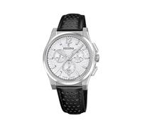 Festina Montre Homme F20060/1 Rive - Swiss Made Cuir noir Chronographe Quartz Verre saphir 10 ATM