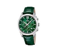 Festina Swiss Made Montre Homme Analogique en Cuir Vert