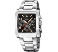 Montre FESTINA pour Homme F20652/4 Timeless Chronograph Boîtier en Acier Inoxydable Gris Bracelet en Acier Inoxydable Gris