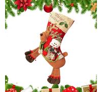 Festival Candy Bag Stockings, Christmas Stockings Fireplace Holiday | Christmas Socks for Tree Fireplace Mantle Chocolates Prizes Goodie Stuffers Family