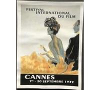 Festival CANNES - Septembre 1939 - 30x40 cm - AFFICHE / POSTER G