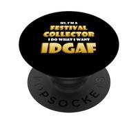 Festival Collector EDM Music Rave Festival Costume Ravers PopSockets PopGrip Adhésif