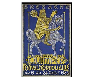 Festival cornouaille quimper 1983 Affiche Poster Reproduction - Format 50X70 cm Papier 300 GR - Vente du fichier numérique HD Possible Nous Consulter (Boutique : affichevintage.FR)