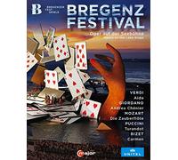 Festival de Bregenz. Aïda-Andrea Chénier-La Flûte enchantée-Turandot-Carmen. Rizzi, Schirmer, Summers, Carignani. [Blu-Ray]