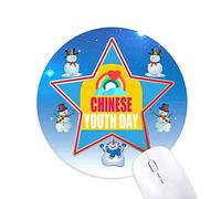 festival de la jeunesse bonhomme de neige, tapis de souris série star mat