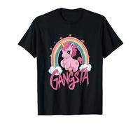 Festival de musique hip hop rap drôle et ironique Gangsta Unicorn T-Shirt