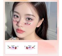 Festival De Musique Temporaire Tatoué Pour Les Femmes Girls Note Des Autocollants De Visage Autocollants Imperméables Cadeaux Temporaires Tatoués