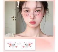 Festival De Musique Temporaire Tatoué Pour Les Femmes Girls Note Des Autocollants De Visage Autocollants Imperméables Cadeaux Temporaires Tatoués