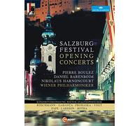 Festival De Salzbourg. Concerts d'ouverture de 2008 à 2011 : uvres de Ravel, Bartók et Stravinsky, Scubert, Webern. Boulez, Harnoncourt, Barenboim,