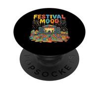 Festival D'été Mood Concert Foule Feux d'artifice Scène PopSockets PopGrip Adhésif