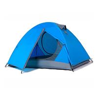 Festival Dome Tent 2 Person Family Camping Tent with Zipped Double Door and Carrying Bag Double Layer Dome Tent for Outdoor Hiking Camping Beach Garden (Blue 210X140X110CM) Beautiful Scenery