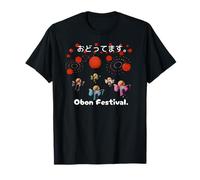 Festival Obon. Danse Kimono lanternes été Japon Kanji T-Shirt