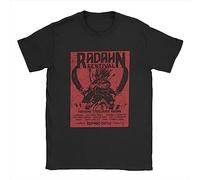 Festival Radahn t T-Shirts à Manches Courtes for Men Pure Cotton HumoroT-T-Shirts à Manches Courtes Round Neck Elden Ring Gift Tees Short Sleeve Tops Birthday Present Black(Medium)