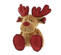 Festive Adorable peluche très douce avec bois de cerf étincelant, 28 cm de haut lorsqu'il est assis