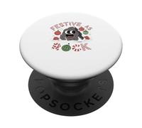 Festive As Rock Décorations de Noël Amusantes PopSockets PopGrip Adhésif