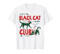 Festive Black Cat Mom Club Christmas Cat Lover Owner Xmas T-Shirt