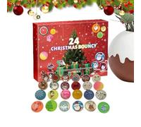 Festive Bounce - Bouncy Balls Christmas Advent, Kids Ball Toys 24 Days, Holiday Countdown Calendar, Vibrant Mini Balls Set, Interactive Daily Unboxing Joy, Toys & Games, Home Celebration Fun