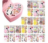 Festive Bunny Stickers - Easter Theme Pack for Kids Fun | 21x15cm Paper Artistic Decoration, Journaling Scrapbooking, Laptop, Water Bottle, Mug, Candy Bag, Basket Stuffer