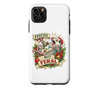 Festive But Feral Opossum Christmas Funny Coque pour iPhone 11 Pro Max
