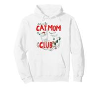 Festive Cat Mom Club Christmas Cat Lover Pet Owner Xmas Sweat à Capuche