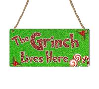 Festive Cheer Unleashed Plaque en bois 19 x 9 cm Décoration de Noël Cadeau idéal pour la saison des fêtes Décoration de Noël Petite taille 19 cm (H) × 9 cm (l)