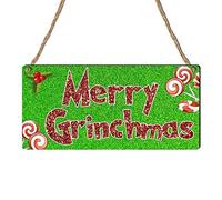 Festive Cheer Unleashed Plaque en bois 19 x 9 cm Décoration de Noël Cadeau idéal pour la saison des fêtes Décoration de Noël Petite taille 19 cm (H) × 9 cm (l)