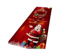 Festive Christmas Doormats for Indoor Home Decor - Merry Xmas Mats in Red and Green