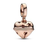 Festive Cloche PANDORA Rose Charm Pendentif 782376C00