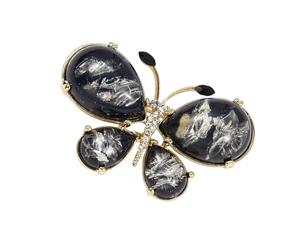 Festive Crystal Butterfly Rhinestones Pin Elegant Women Broches Pin Dress Accessories Holiday Party Jewelry Rhinestones Butterfly Brooch for Women, taille unique, comme décrit