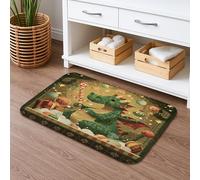 Festive Dragon Tapis de bain à séchage rapide, motif fantaisie de bonbons de vacances, absorbant, antidérapant, tapis de bain décoratif en flanelle lavable pour salle de bain et toilettes, 50,8 x 81,3