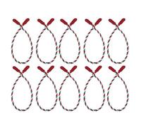 Festive Garland Ties - Hand Woven Decoration for Holiday Parties | Polyester with Strong Twist Design, 16 Piece Seasonal Set, Perfect for Staircase, Railing, Door Frame, Wreath Fence, Banister