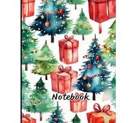 Festive Handwriting Practice Notebook for Kids: 8.5x11 Holiday-Themed Workbook, 120 Pages, Soft Cover: Fun Christmas Design with Decorated Trees, Snowy Gifts