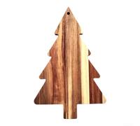 Festive Holiday Bread Plate 38x24cm Wood Design