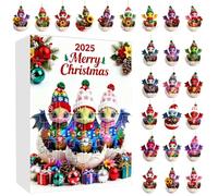 Festive Holiday Ornament - Acrylic Countdown Calendar for Joy | 2D Acrylic with Dinosaur Design, 24 Day Christmas Countdown Decoration, Party Ornament for Kids Teens Family