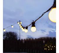 Festive Lights Guirlande Lumineuse LED Extérieur Jardin Raccordable (Style Guiguette, Ampoules Rondes) Éclairage LED - Intérieur/Extérieur Extra 5 mètres sans prise)