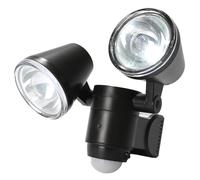 Festive Lights Lampe Applique Extérieure avec Détecteur de Mouvements 8 mètres de Portée - Éclairage de Sécurité Idéal Entrée, Couloir, Cours, Terrasse, Jardin, Garage (Double Tête 20cm)