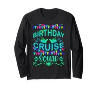 Festive My Birthday Bateau de croisière pour Hommes, Femmes et Enfants Manche Longue