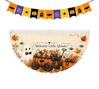 Festive Outdoor Garden Flag - 35.4x17.7 Inch Pumpkin Yard Flag
